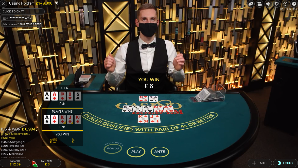 Live Casino Hold'em